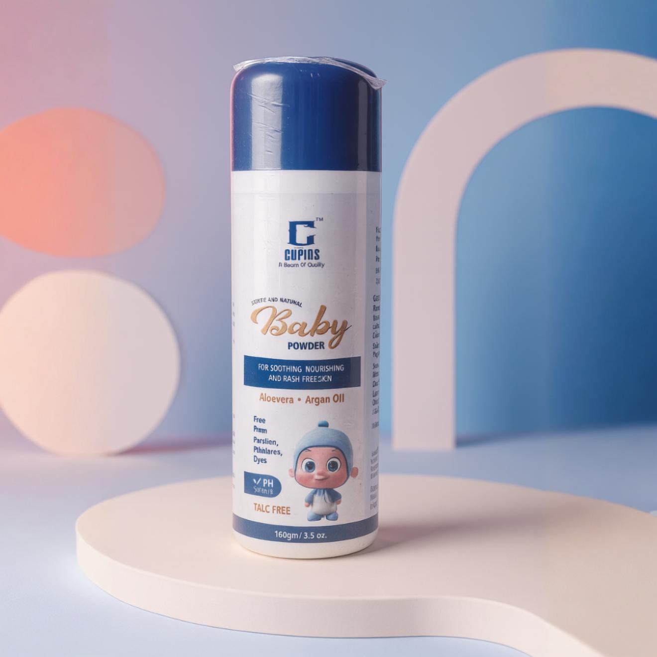 Baby Argania Oil & Aloe Vera Powder - 180 Gms - Image 2