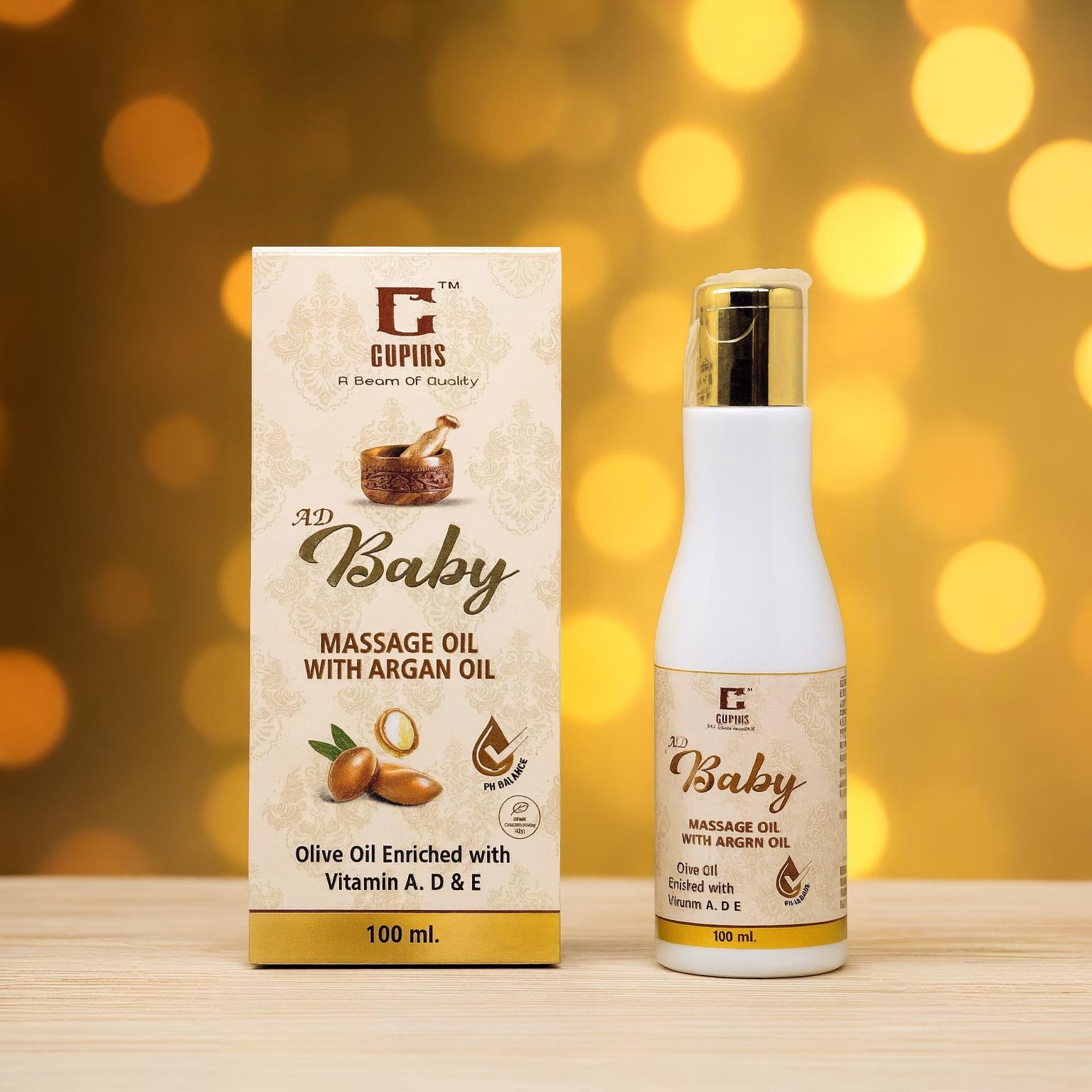 AD Baby Massage Oil with Argan Oil